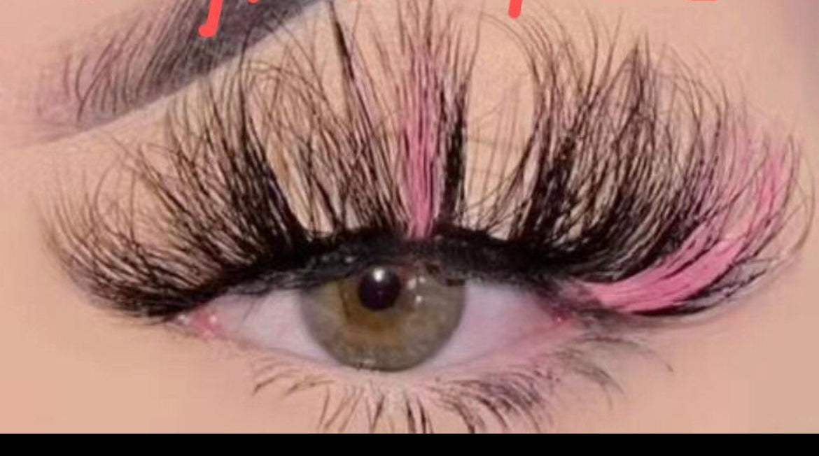 20mm  Pink Lashes